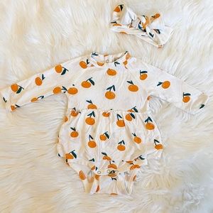 Spearmint matching baby outfit